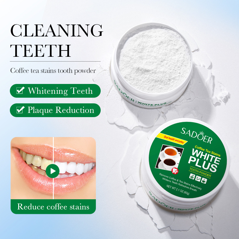 Teeth Whitening Charcoal Powder - Carbone di bambù Carbone attivo Sbiancamento
