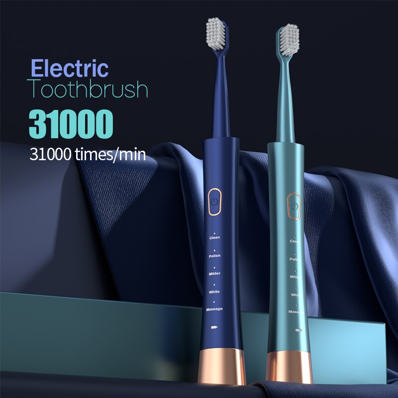 Electric Toothbrush Sonic - Jianpai Spazzolino elettrico per adulti maschio