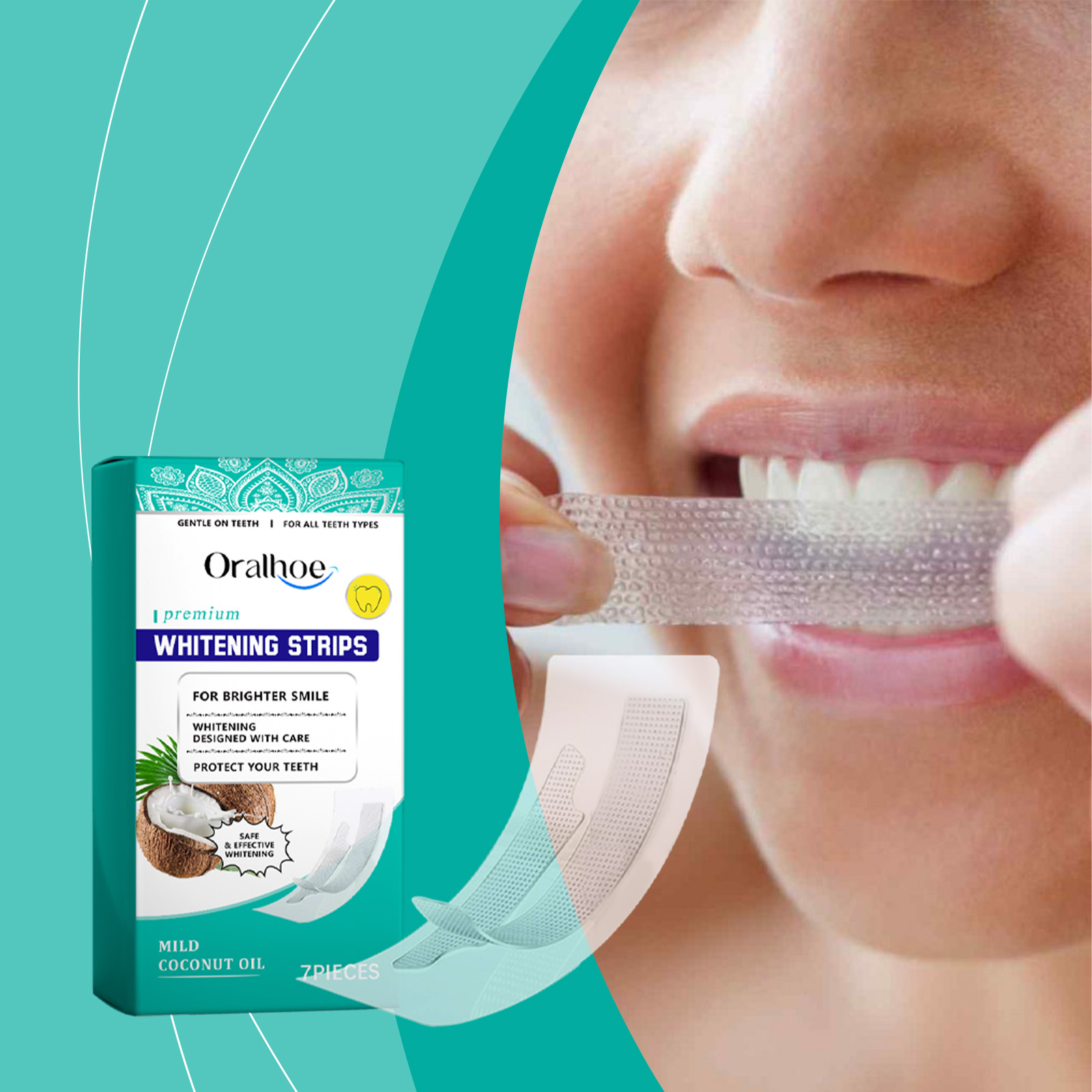 Teeth Whitening Opalescence - Strisce sbiancanti per denti Rimuovi macchie