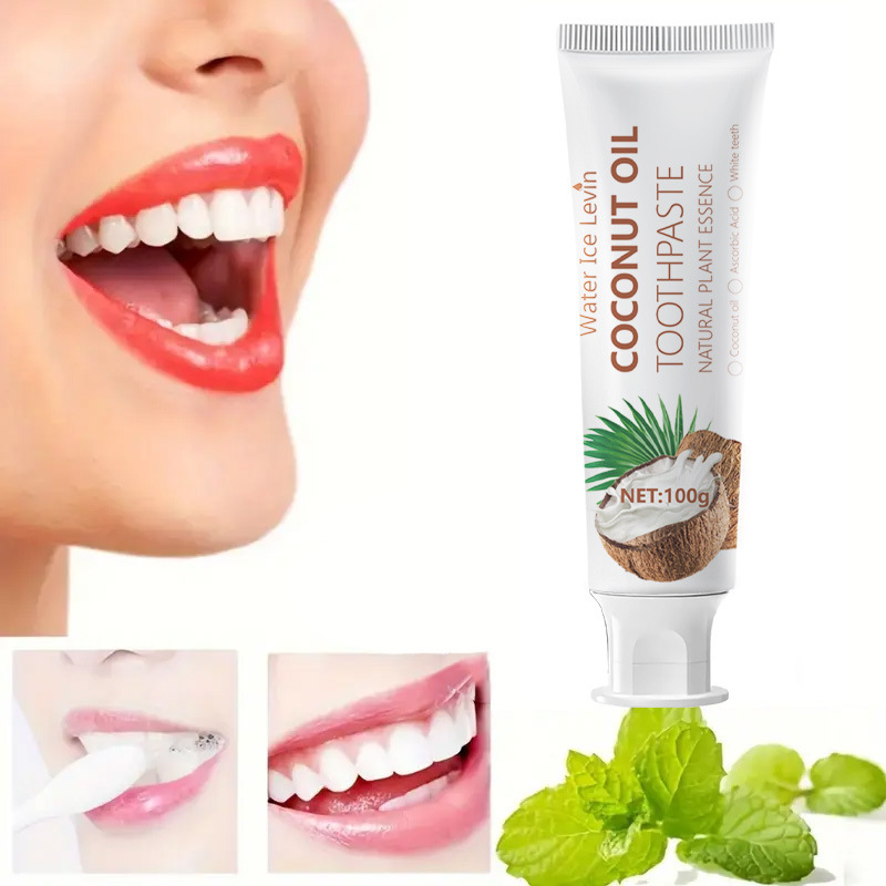 Teeth Whitening With Coconut Oil - Dentifricio sbiancante all'olio di cocco da