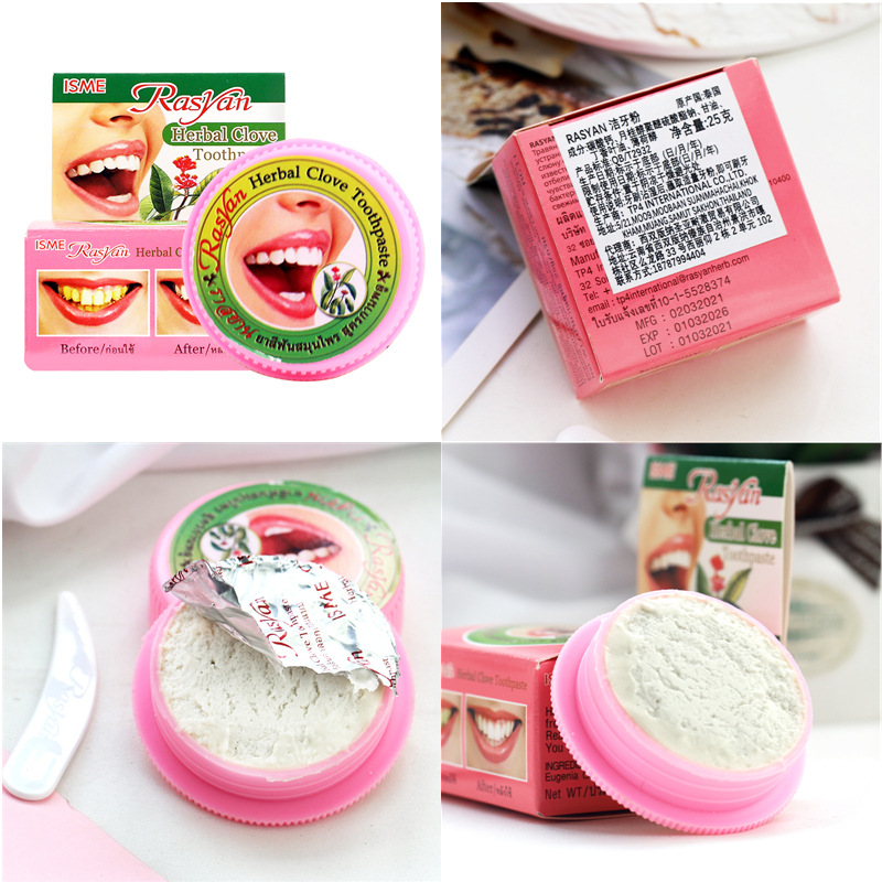 Polvere Dentifricia alle Erbe  - Teeth Whitening Thailand recensione e prezzo