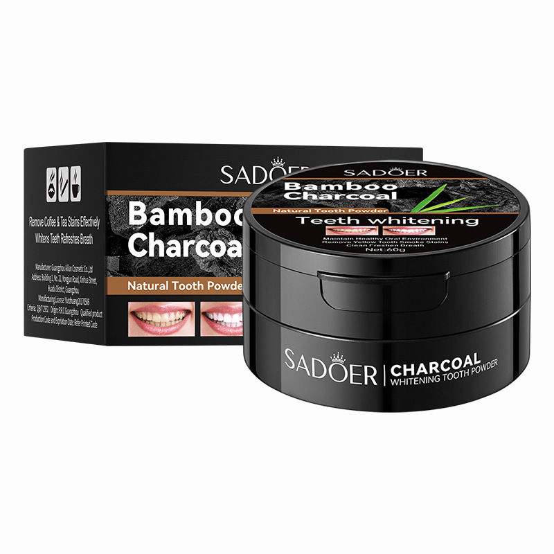 60g Polvere Sbiancante Per Den - Teeth Whitening Charcoal Powder recensione e prezzo