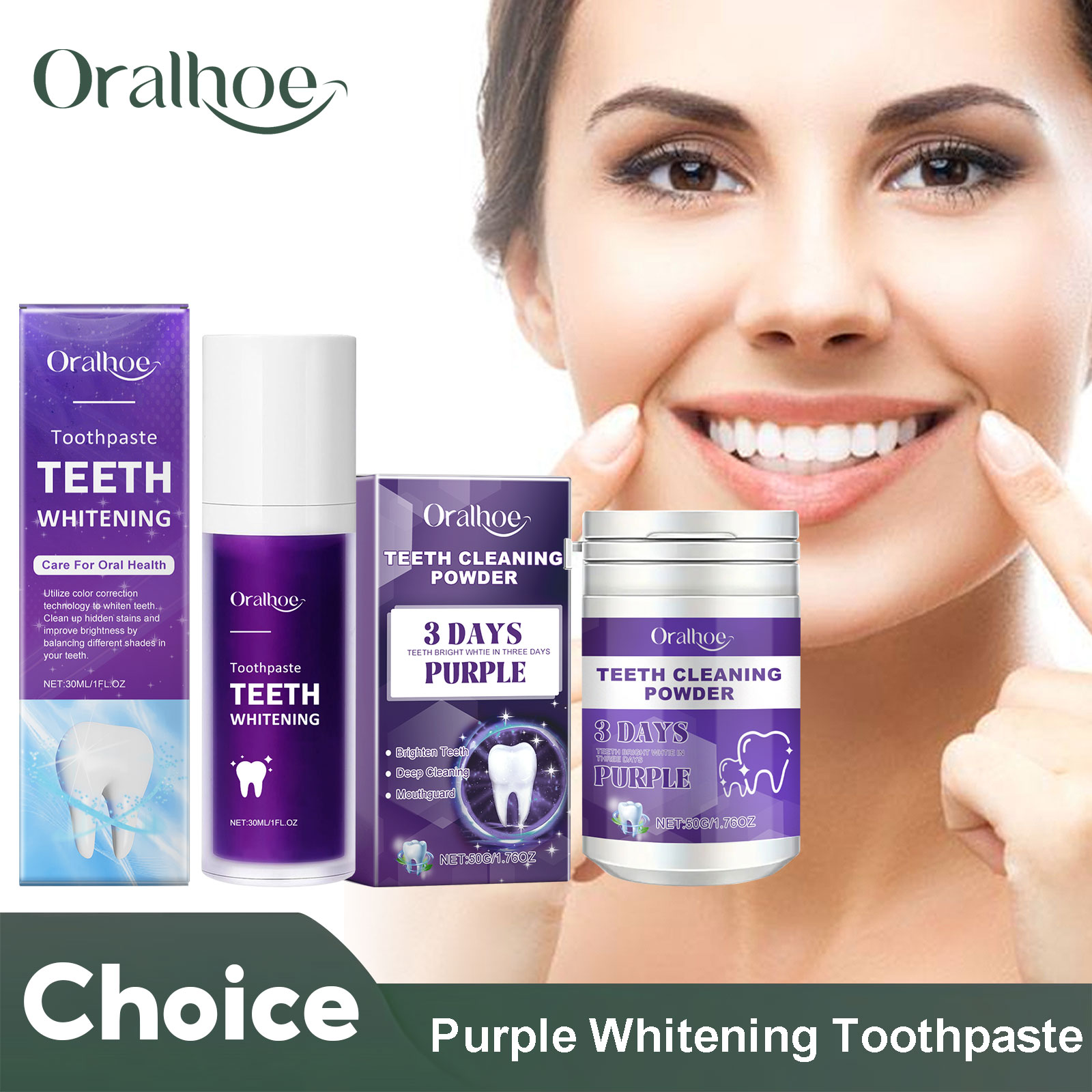Correttore viola Dentifricio s - Teeth Whitening Q&M recensione e prezzo