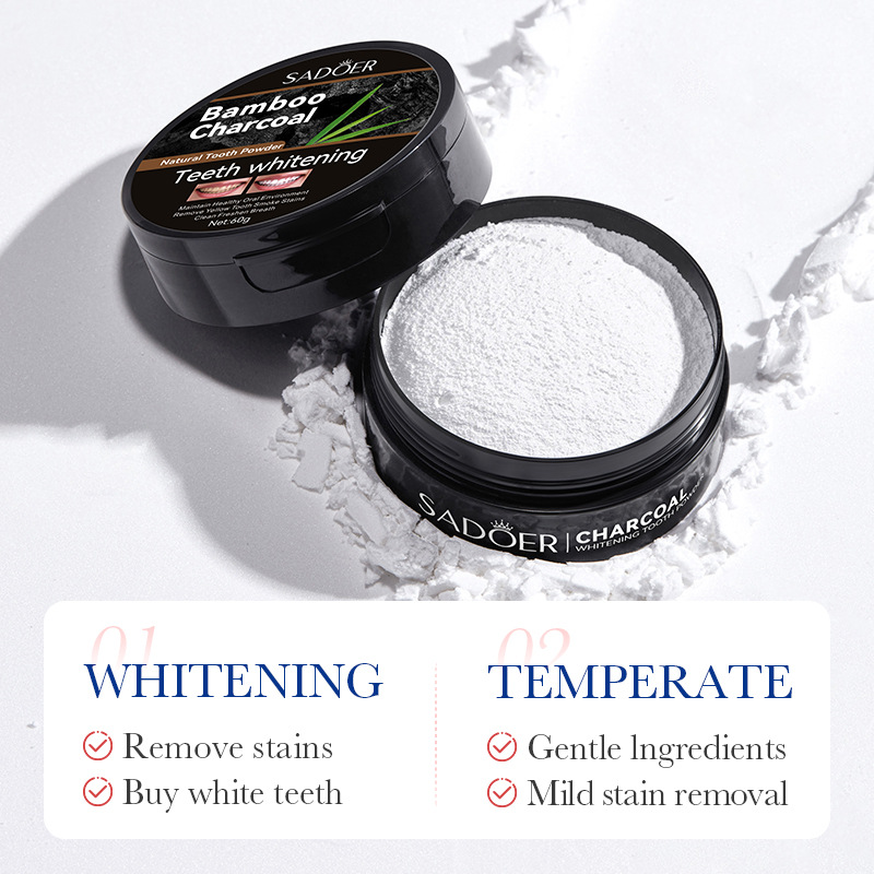 Carbone di bambù Carbone attiv - Teeth Whitening Charcoal Powder recensione e prezzo