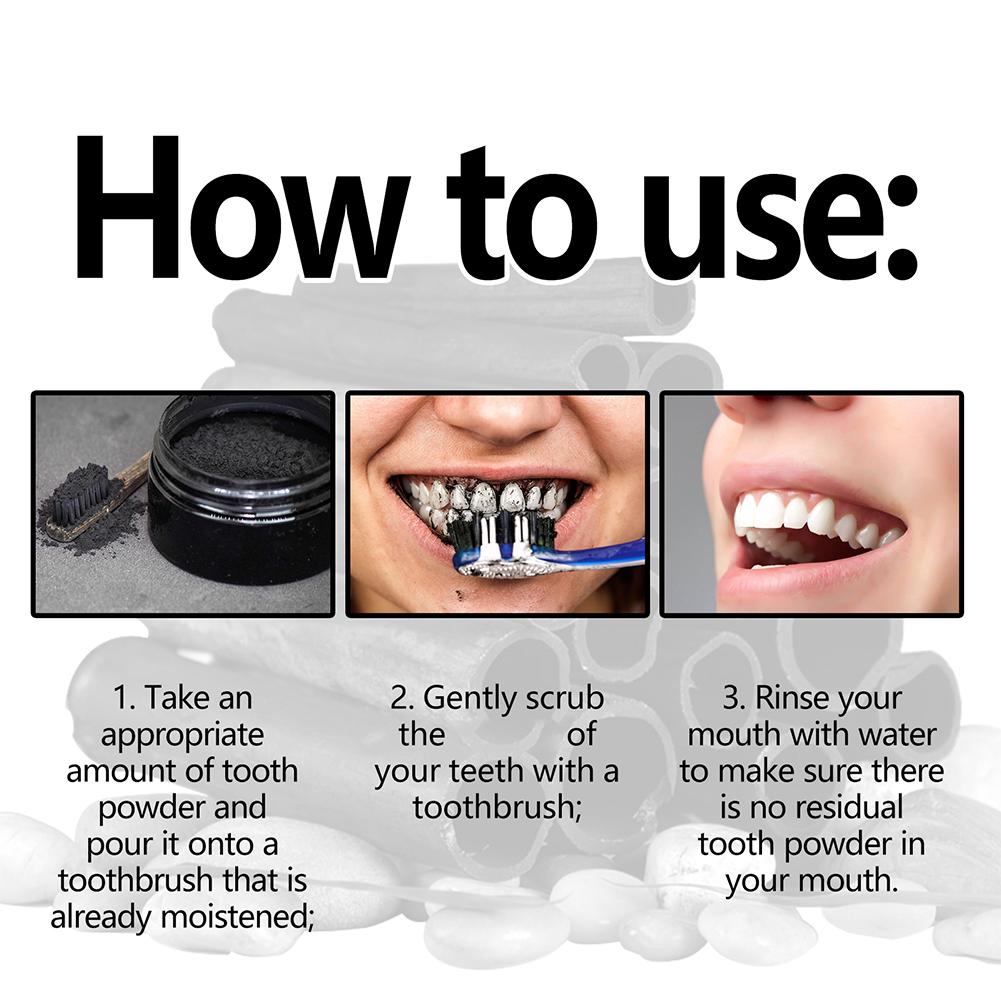 Polvere sbiancante per denti,  - Teeth Whitening Charcoal Powder recensione e prezzo
