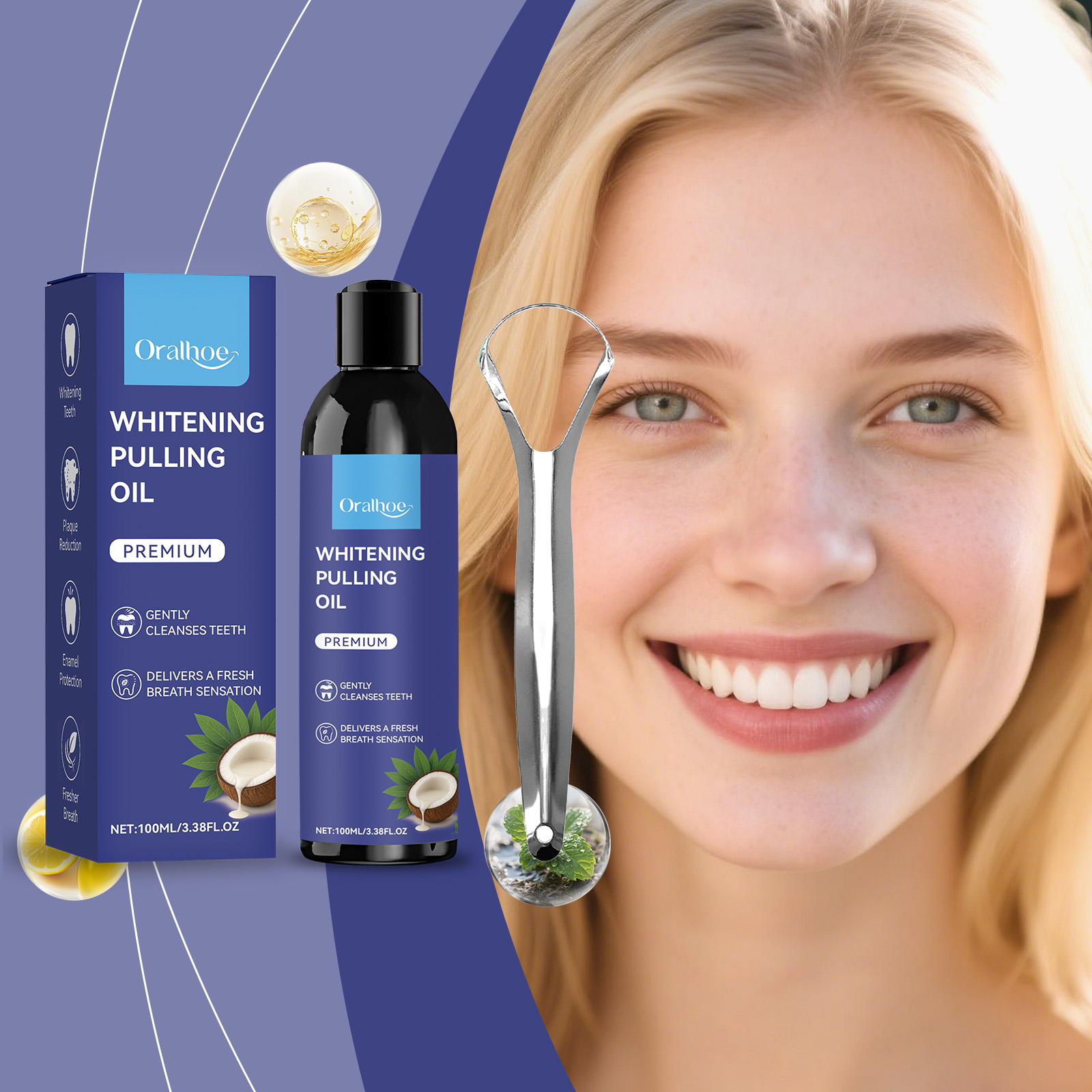 Collutorio alla Menta e Olio d - Teeth Whitening With Coconut Oil recensione e prezzo
