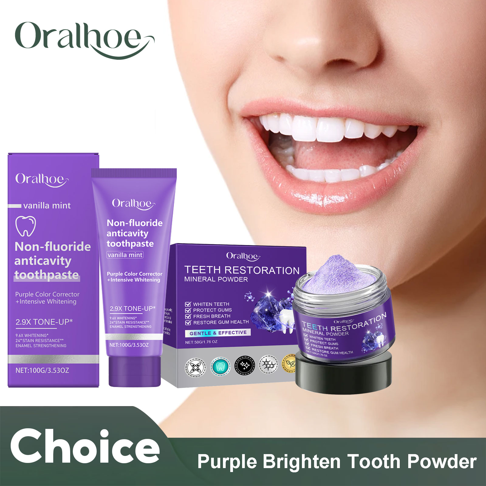 Teeth Restoration Mineral Powd - Teeth Whitening Q&M recensione e prezzo