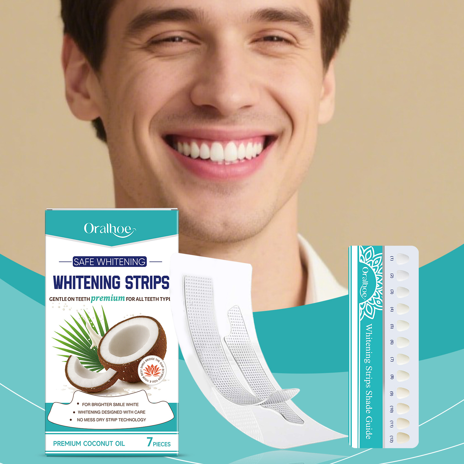 Strisce sbiancanti per denti a - Teeth Whitening With Coconut Oil recensione e prezzo