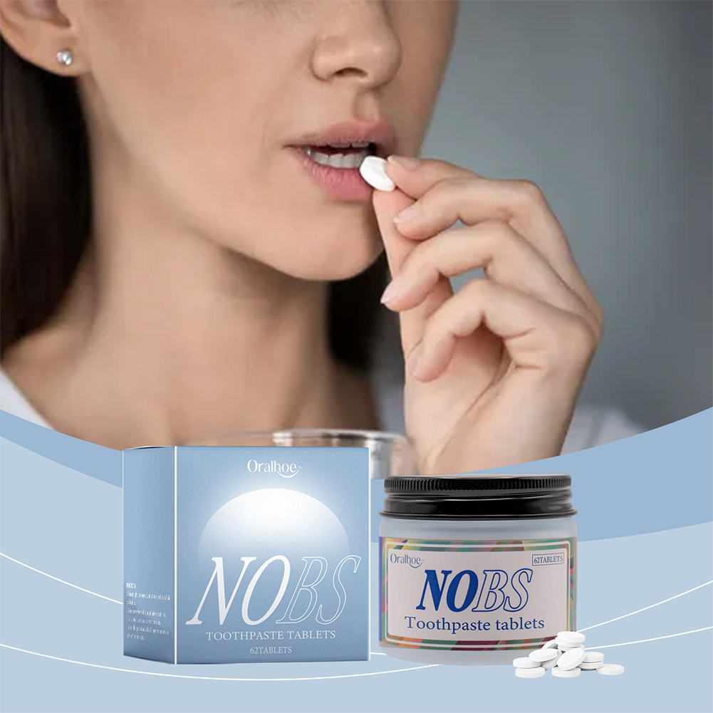Compresse di dentifricio NOBS  - Teeth Whitening With Coconut Oil recensione e prezzo