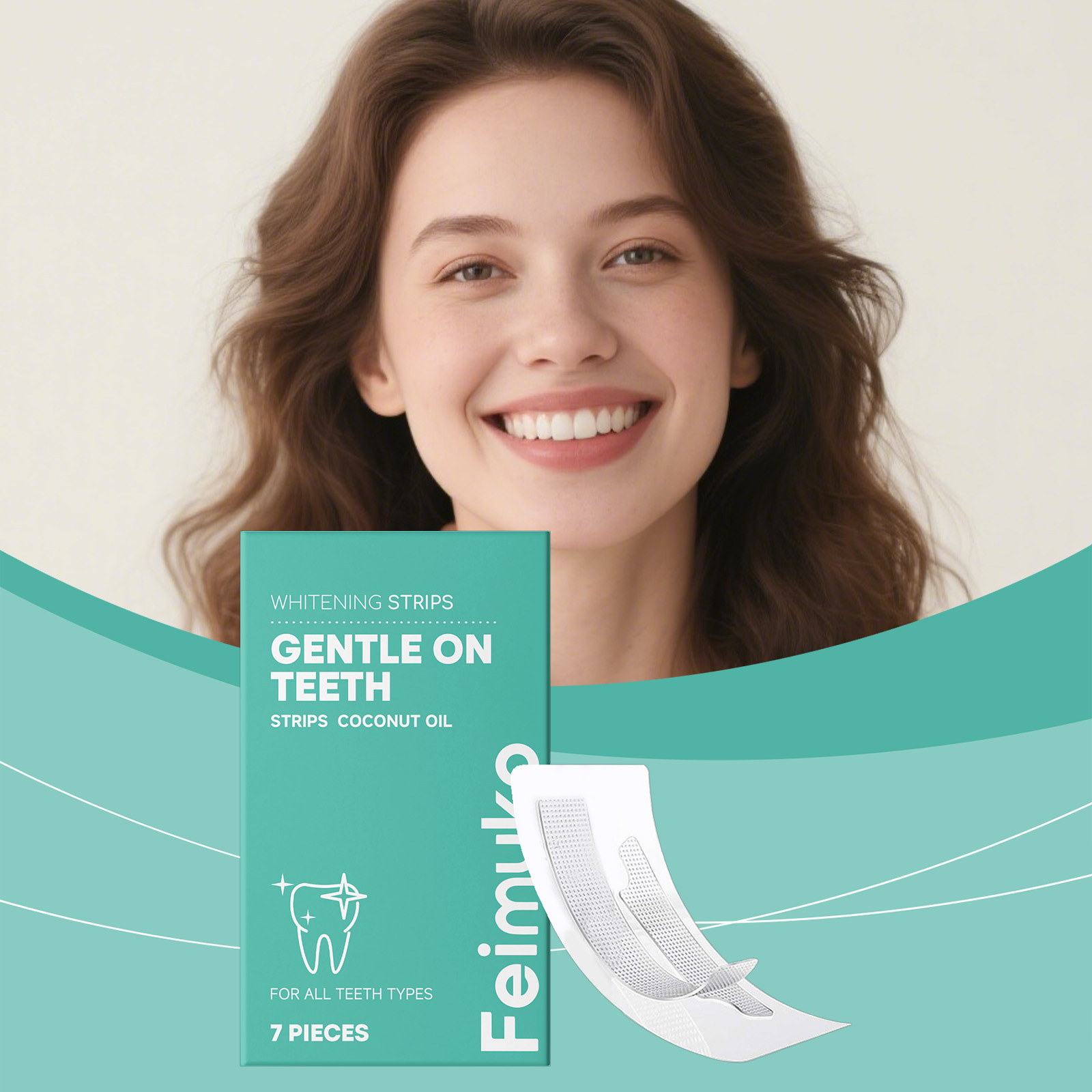 Strisce Sbiancanti per Denti a - Teeth Whitening With Coconut Oil recensione e prezzo