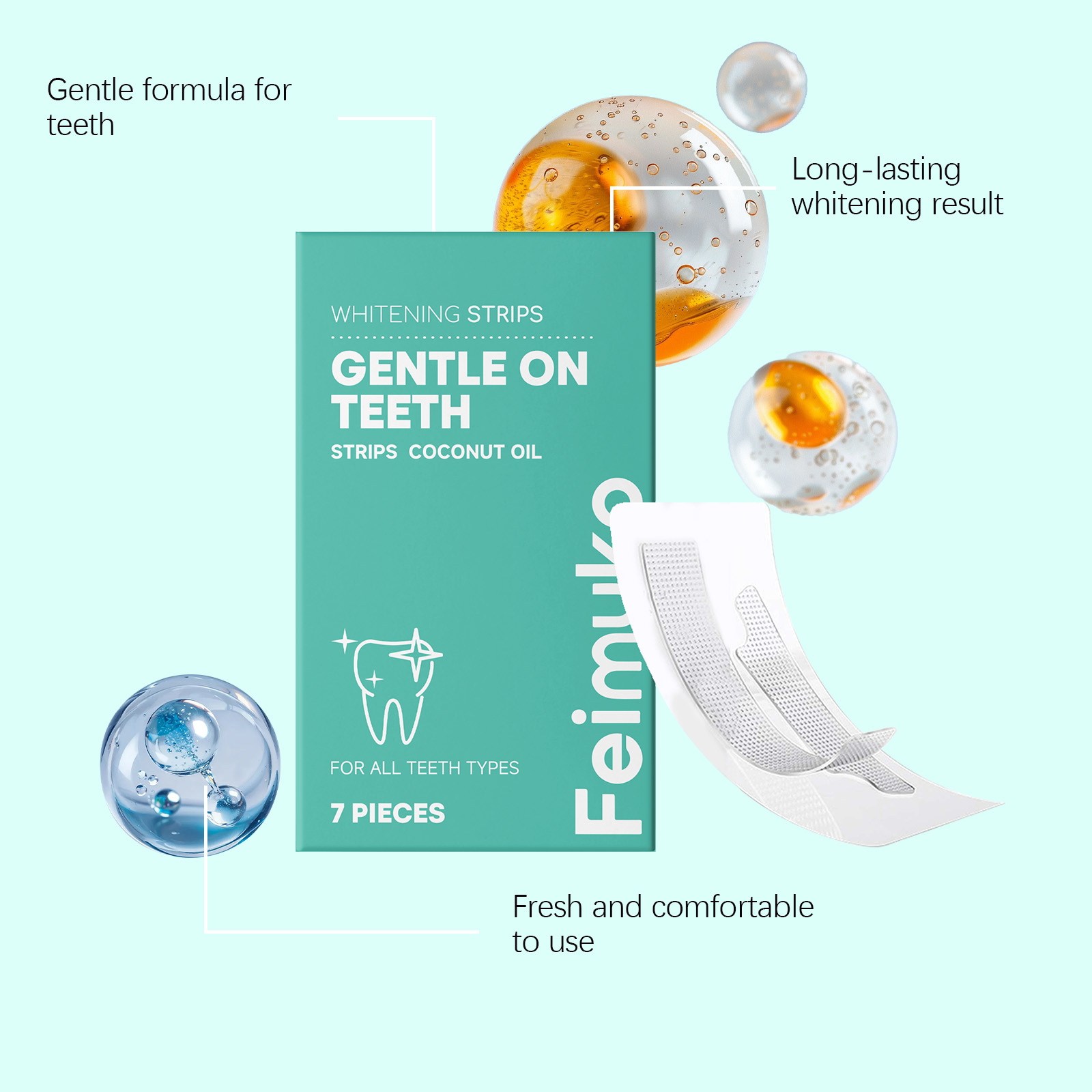 Strisce Sbiancanti per Denti a - Teeth Whitening With Coconut Oil recensione e prezzo