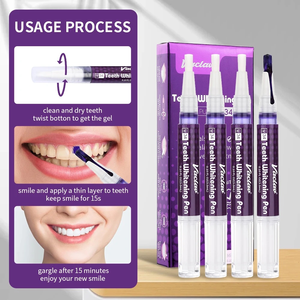 Vaclav V34 Penna gel sbiancant - Teeth Whitening Q&M recensione e prezzo